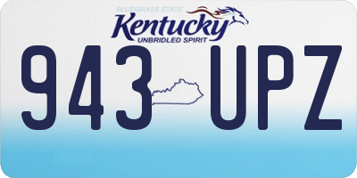 KY license plate 943UPZ