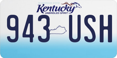 KY license plate 943USH