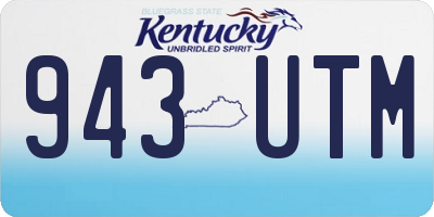 KY license plate 943UTM
