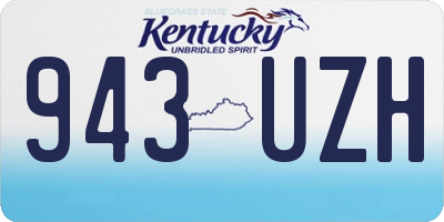 KY license plate 943UZH