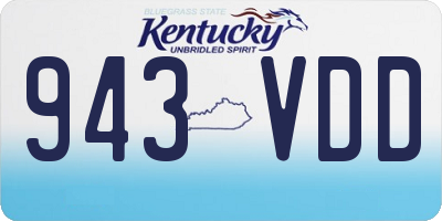 KY license plate 943VDD
