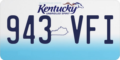 KY license plate 943VFI