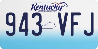 KY license plate 943VFJ