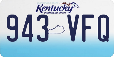 KY license plate 943VFQ