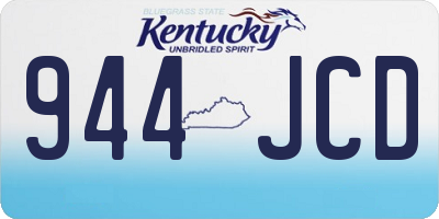 KY license plate 944JCD