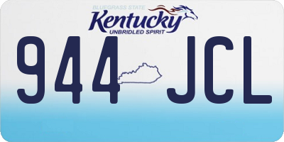 KY license plate 944JCL