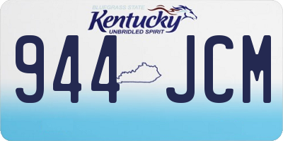 KY license plate 944JCM