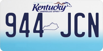 KY license plate 944JCN