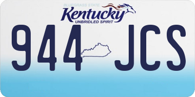 KY license plate 944JCS