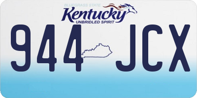 KY license plate 944JCX