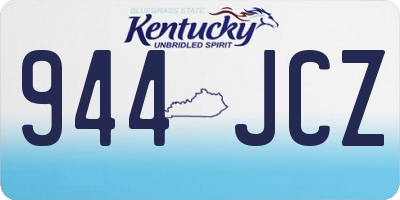 KY license plate 944JCZ