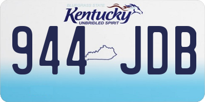 KY license plate 944JDB