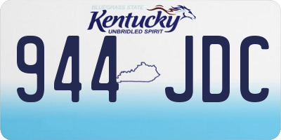 KY license plate 944JDC