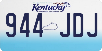 KY license plate 944JDJ