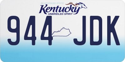 KY license plate 944JDK