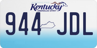 KY license plate 944JDL