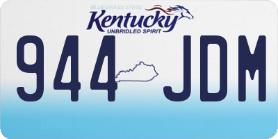 KY license plate 944JDM