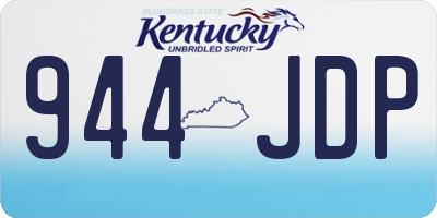 KY license plate 944JDP