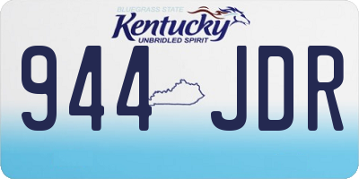 KY license plate 944JDR