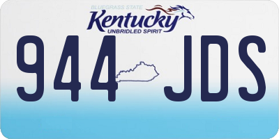 KY license plate 944JDS