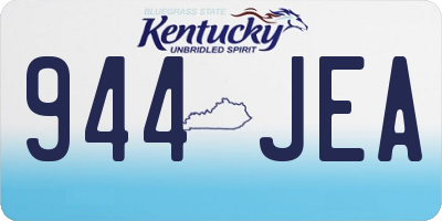 KY license plate 944JEA