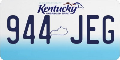 KY license plate 944JEG