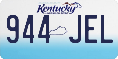 KY license plate 944JEL