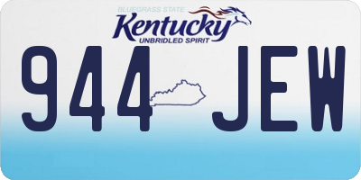 KY license plate 944JEW