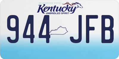 KY license plate 944JFB