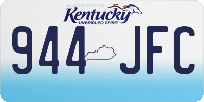 KY license plate 944JFC
