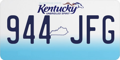 KY license plate 944JFG