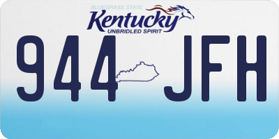 KY license plate 944JFH
