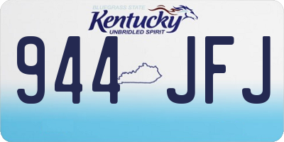 KY license plate 944JFJ
