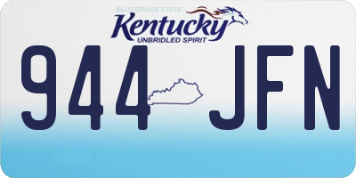 KY license plate 944JFN