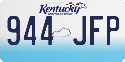 KY license plate 944JFP