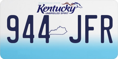 KY license plate 944JFR