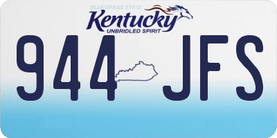 KY license plate 944JFS