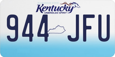 KY license plate 944JFU