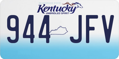KY license plate 944JFV