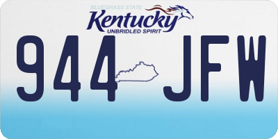 KY license plate 944JFW