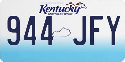 KY license plate 944JFY