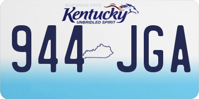 KY license plate 944JGA