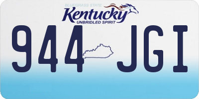 KY license plate 944JGI