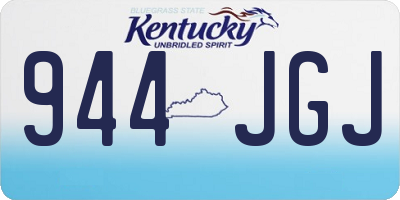 KY license plate 944JGJ