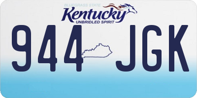 KY license plate 944JGK