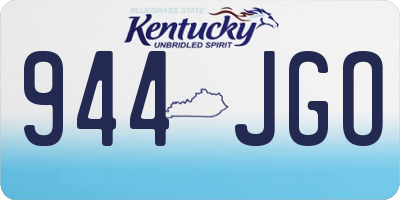KY license plate 944JGO