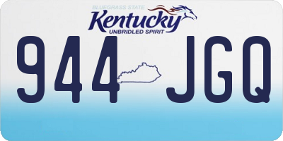 KY license plate 944JGQ