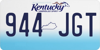 KY license plate 944JGT