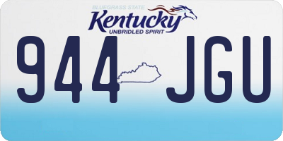 KY license plate 944JGU