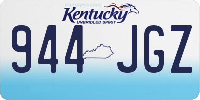 KY license plate 944JGZ